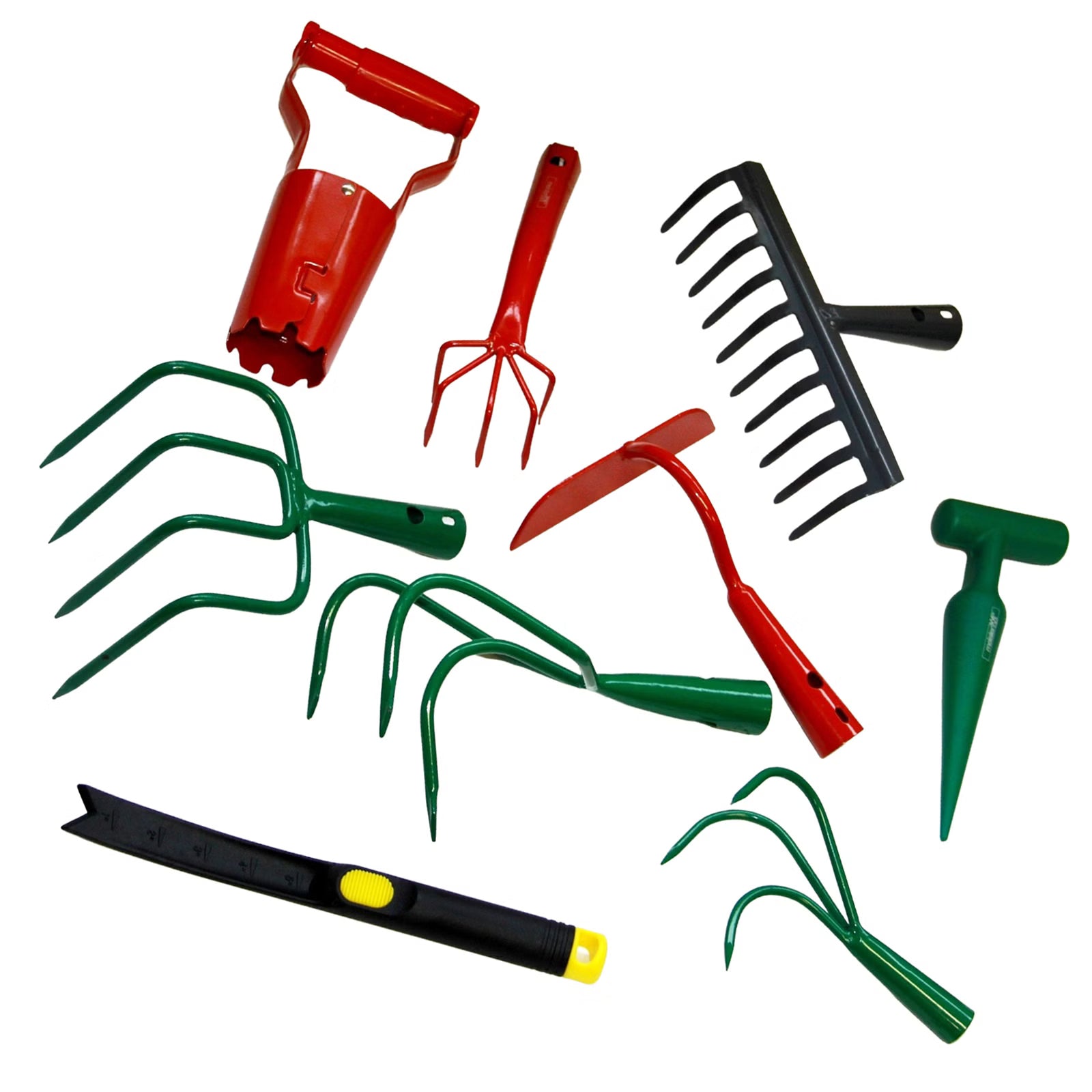 Gartengeräte Set ohne Stiel (9-teilig)
