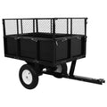 Kippanhänger für Rasenmäher - Schwarz - 300Kg Last